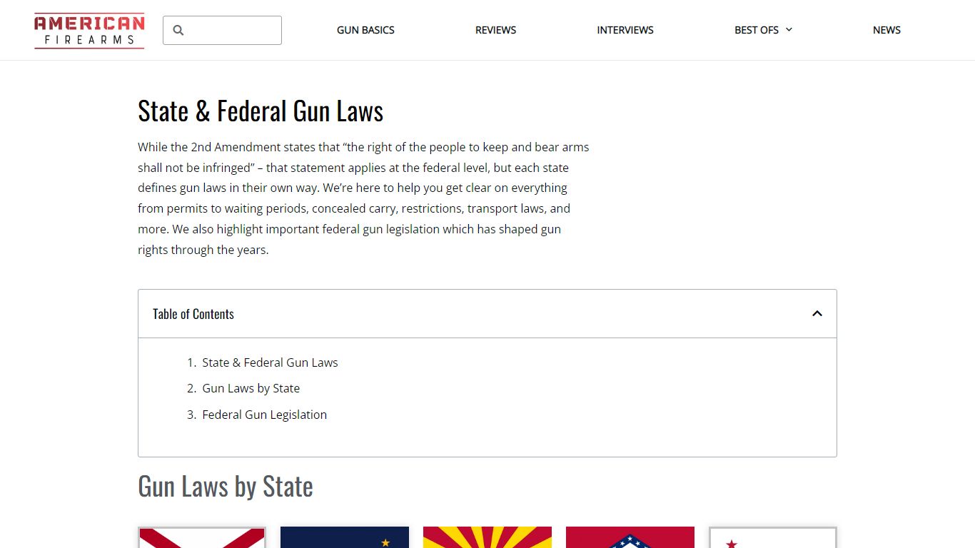 Gun Laws By State - American Firearms